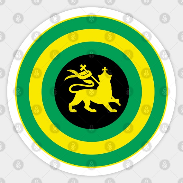 JAMAICAN SHIELD - 2.0 Sticker by LILNAYSHUNZ